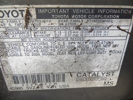 2000 Toyota 4Runner SR5 Silver 3.4L AT 2WD #Z24735